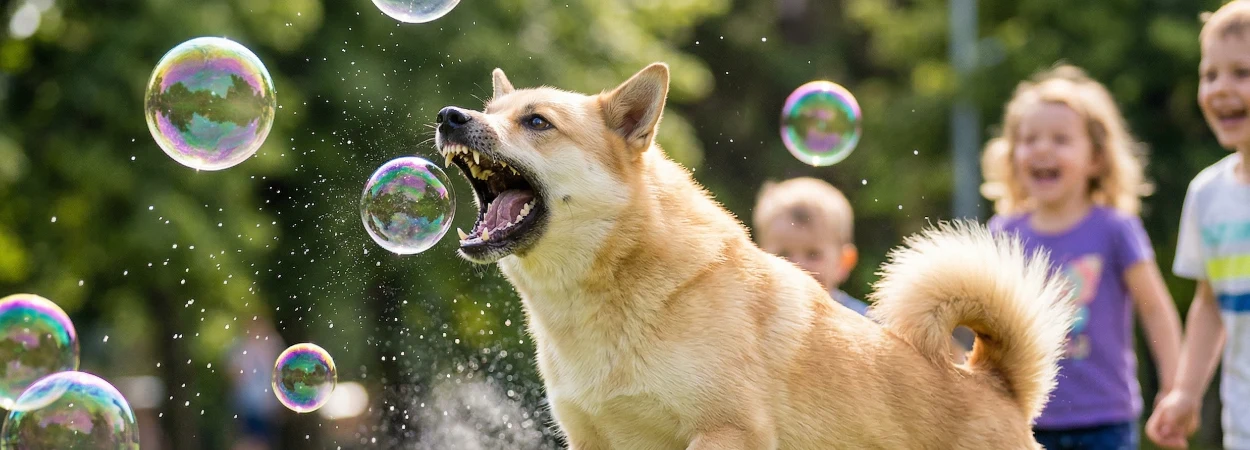 Buhund Norvégien dans la nature
