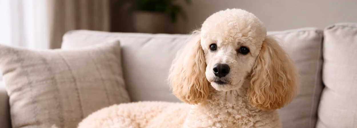 Caniche Grand dans la nature