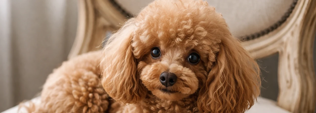 Caniche Toy dans la nature