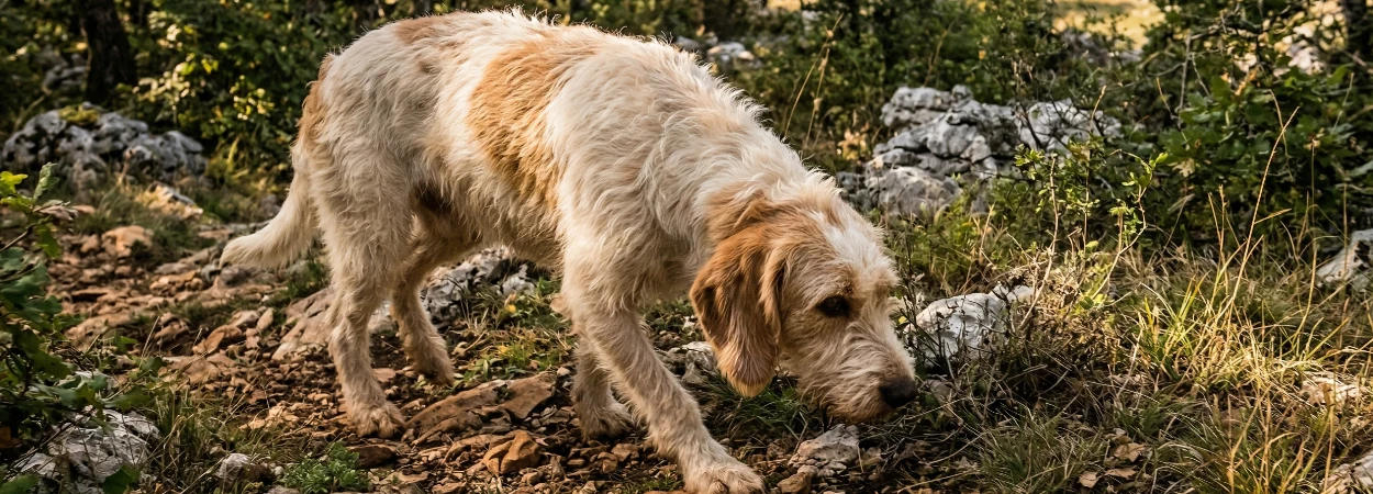 Chien Courant d'Istrie à Poil Dur dans la nature