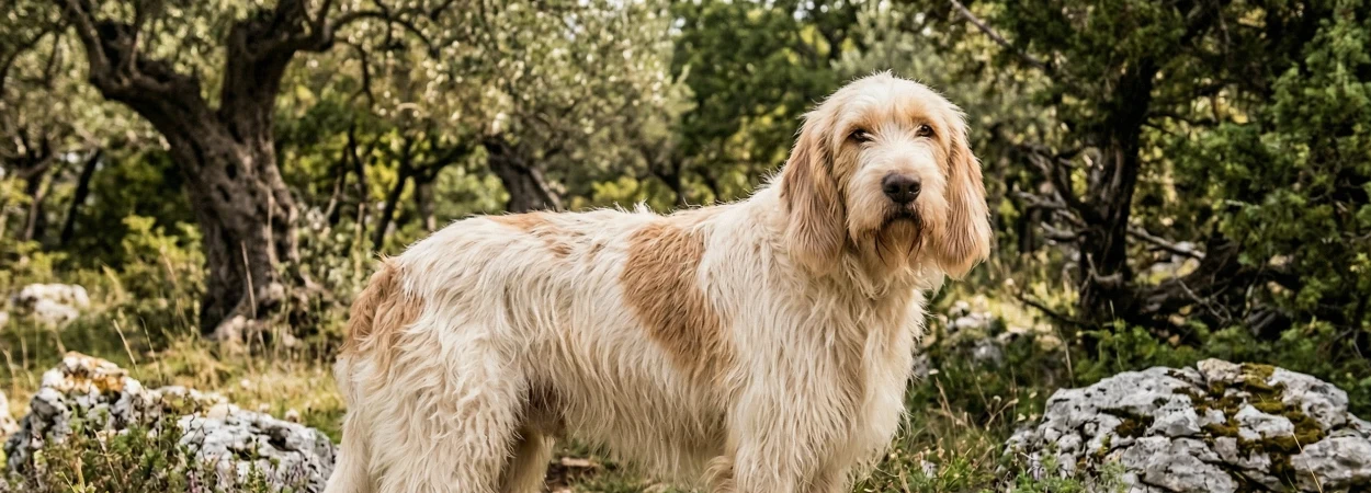 Chien Courant d'Istrie à Poil Ras dans la nature