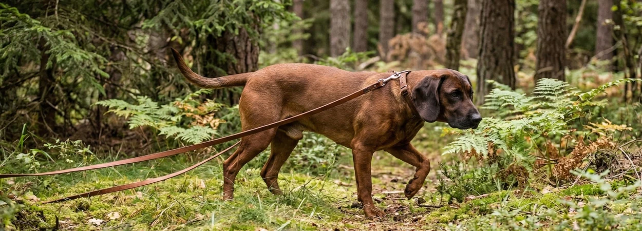 Chien de Recherche au Sang de Hanovre dans la nature