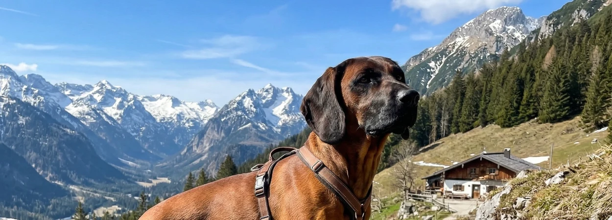 Chien de Montagne Bavarois dans la nature