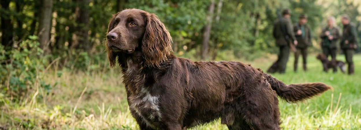 Chien d'Oysel Allemand dans la nature