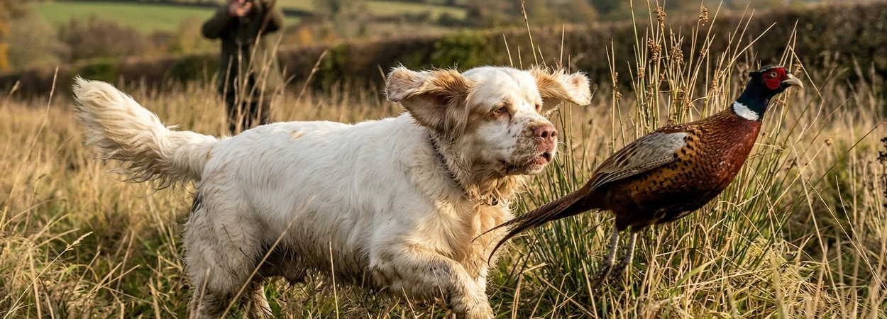 Clumber Spaniel dans la nature