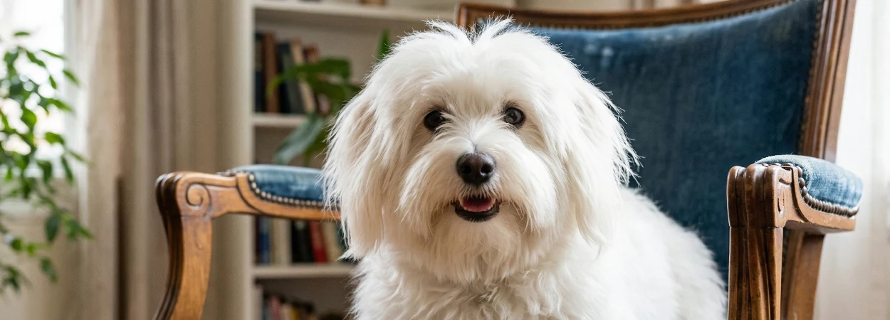 Coton de Tuléar dans la nature