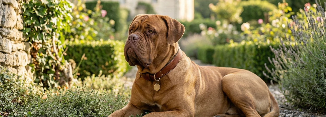 Dogue de Bordeaux dans la nature