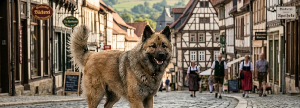 Eurasier dans la nature