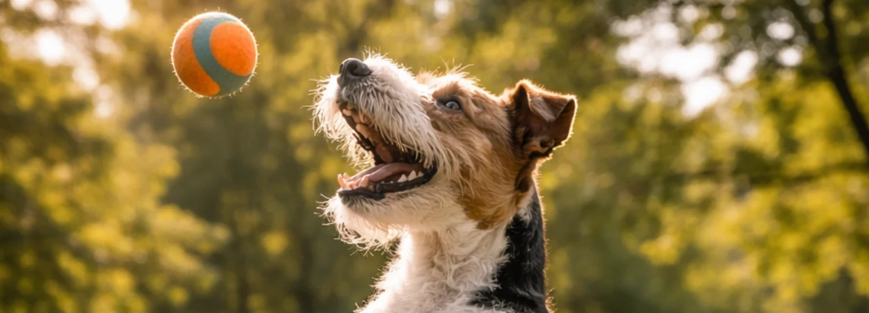 Fox-Terrier à Poil Dur dans la nature