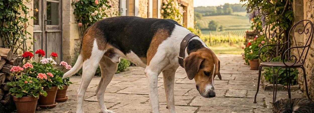 English Foxhound dans la nature