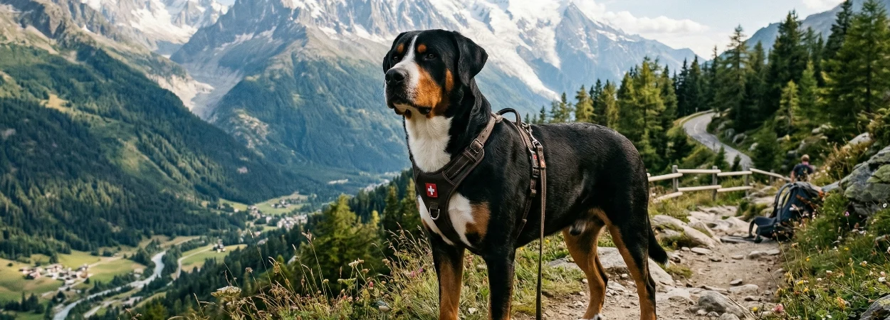Grand Bouvier Suisse dans la nature