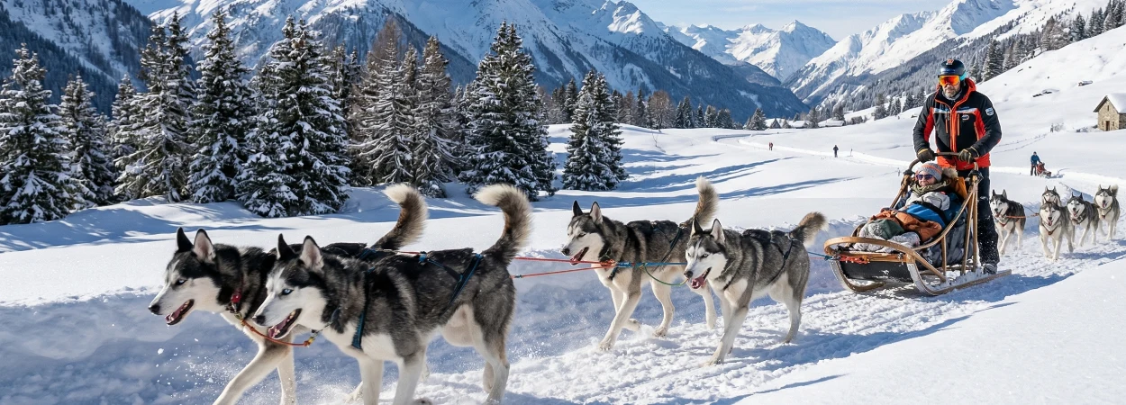 Husky Sibérien dans la nature