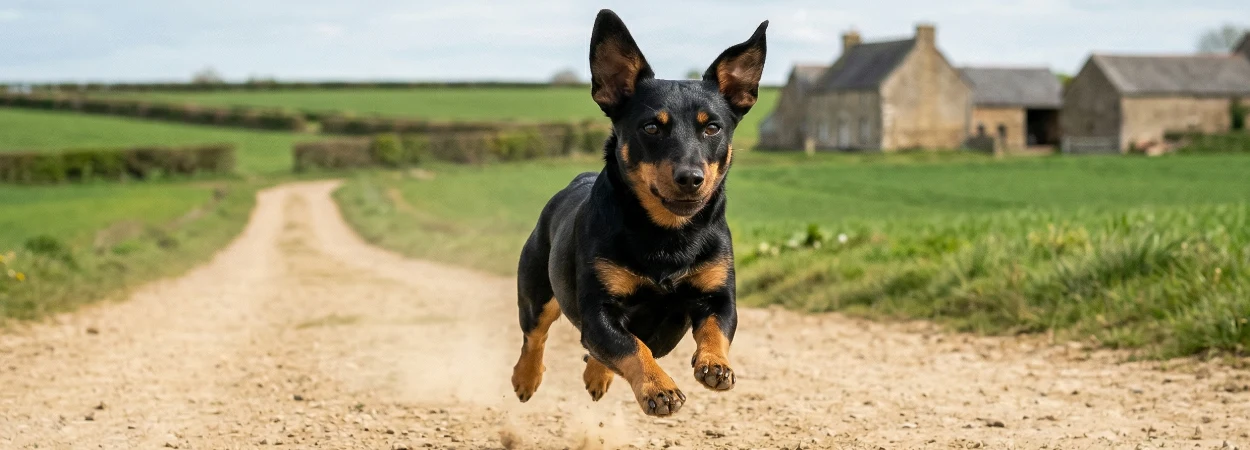 Lancashire Heeler dans la nature