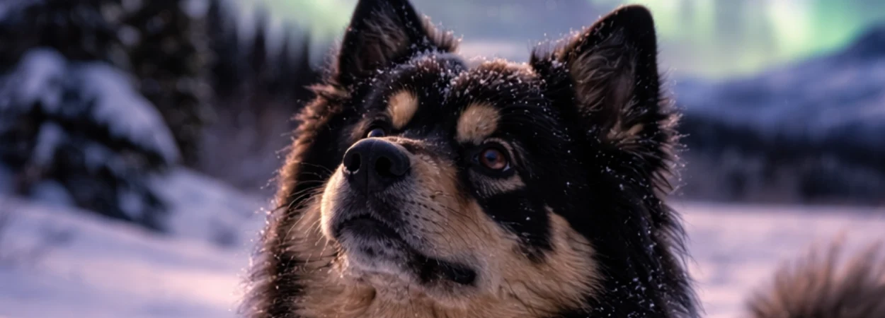 Lapphund Suédois dans la nature
