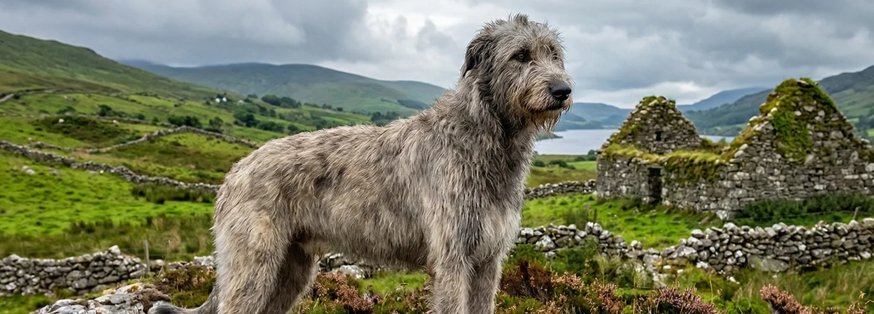 Lévrier Irlandais dans la nature