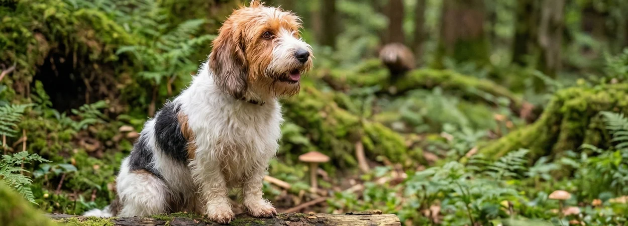 Petit Basset Griffon Vendéen dans la nature