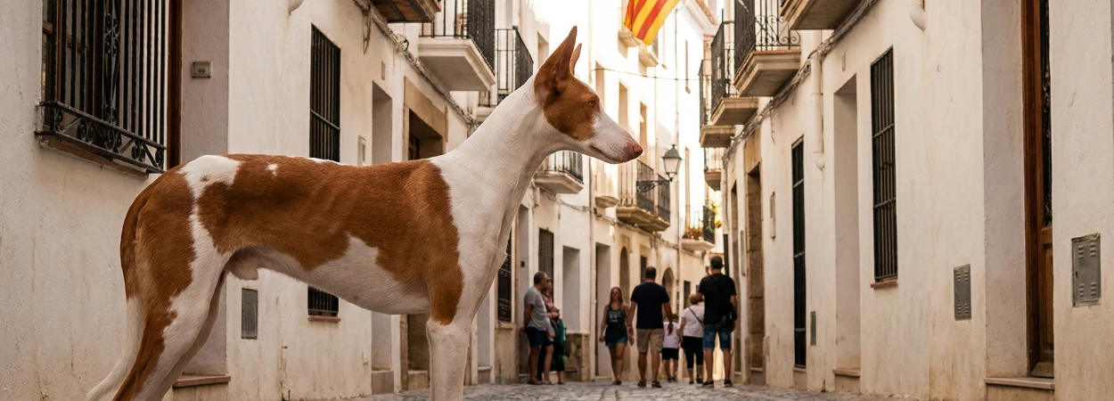 Podenco d'Ibiza dans la nature