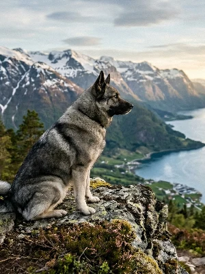 Chien d'Élan Norvégien Gris
