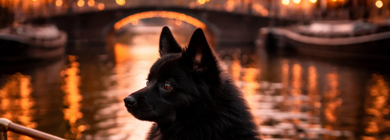 Schipperke dans la nature