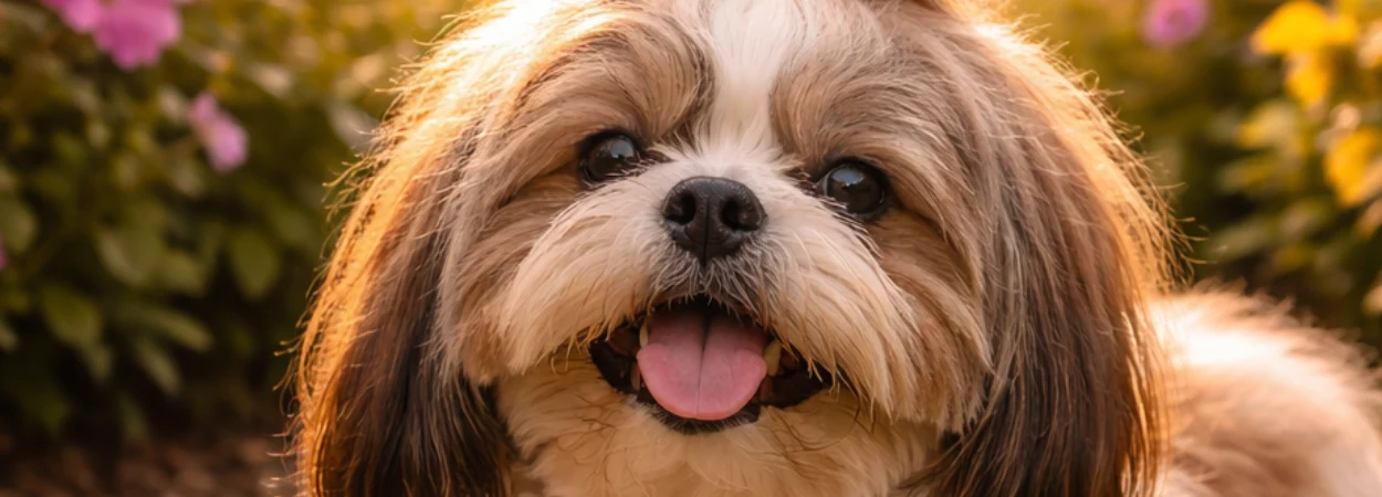 Shih Tzu dans la nature