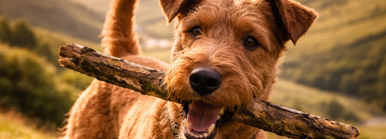 Terrier Irlandais dans la nature