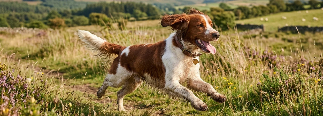 Welsh Springer Spaniel dans la nature